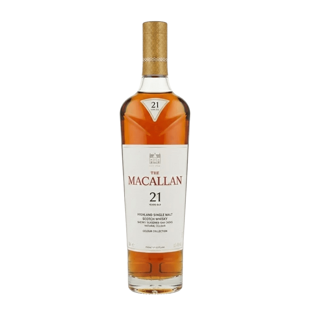 The Macallan Fine Oak 21 Years Old single malt whisky bottle