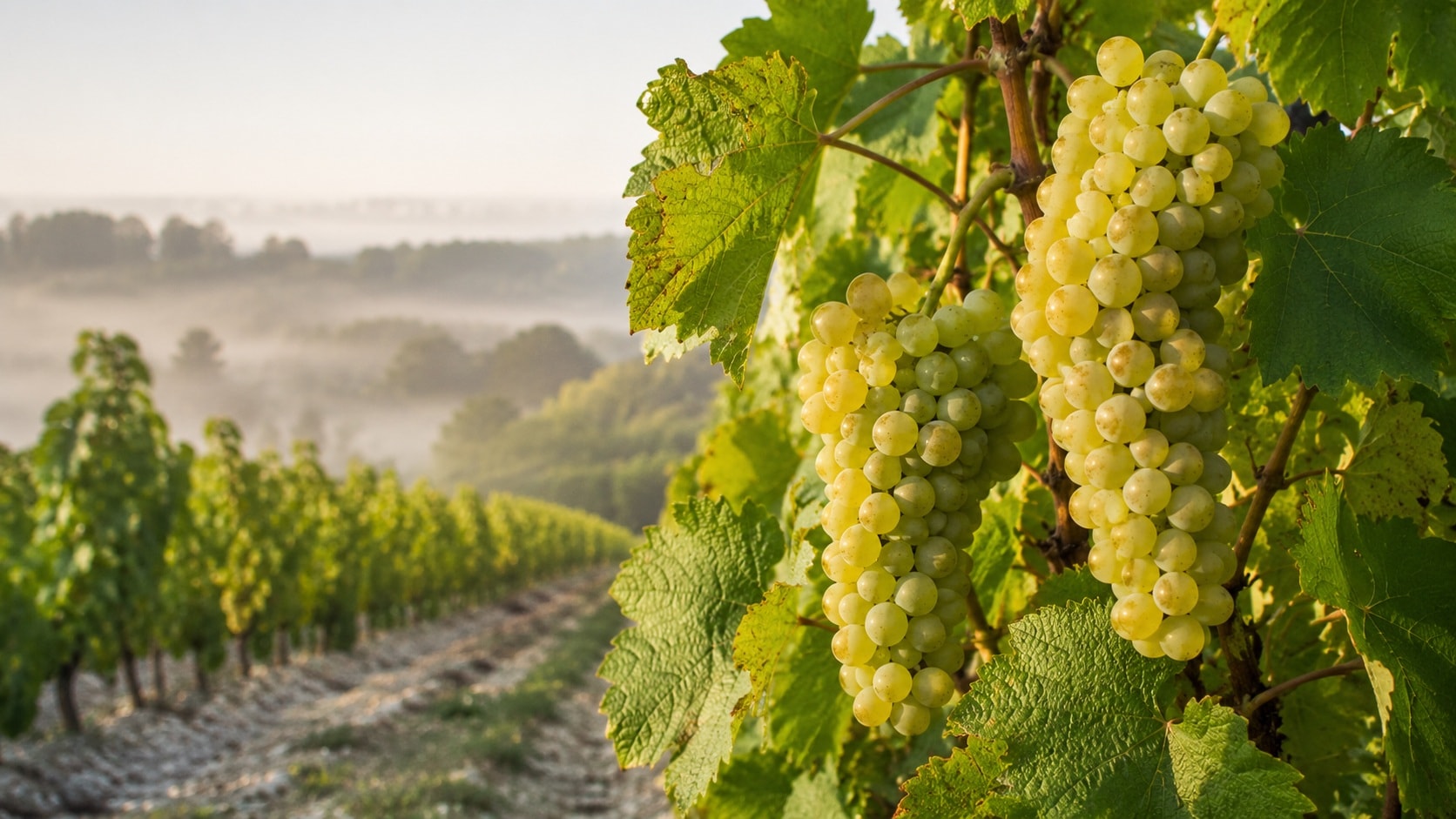 Chenin Blanc Grapes in Loire France