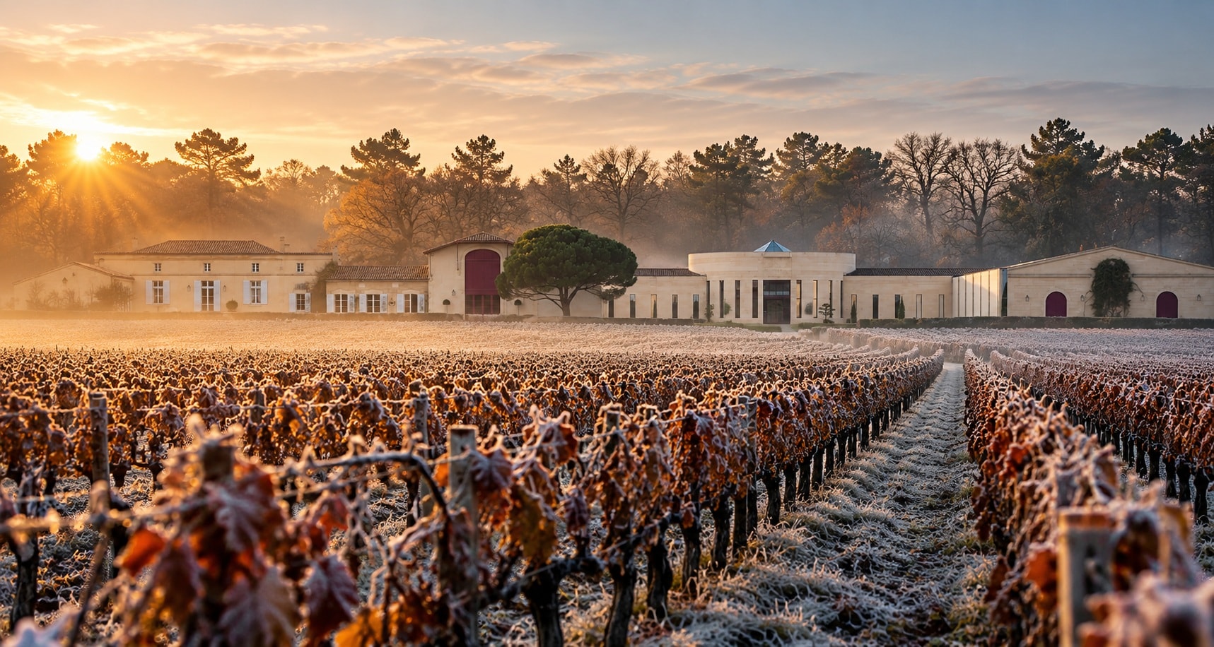 Domaine de Chevalier estate and vineyards in Léognan, Bordeaux