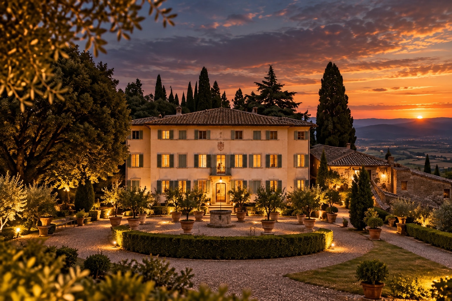 Petrolo estate and vineyards in Val d’Arno di Sopra, Tuscany