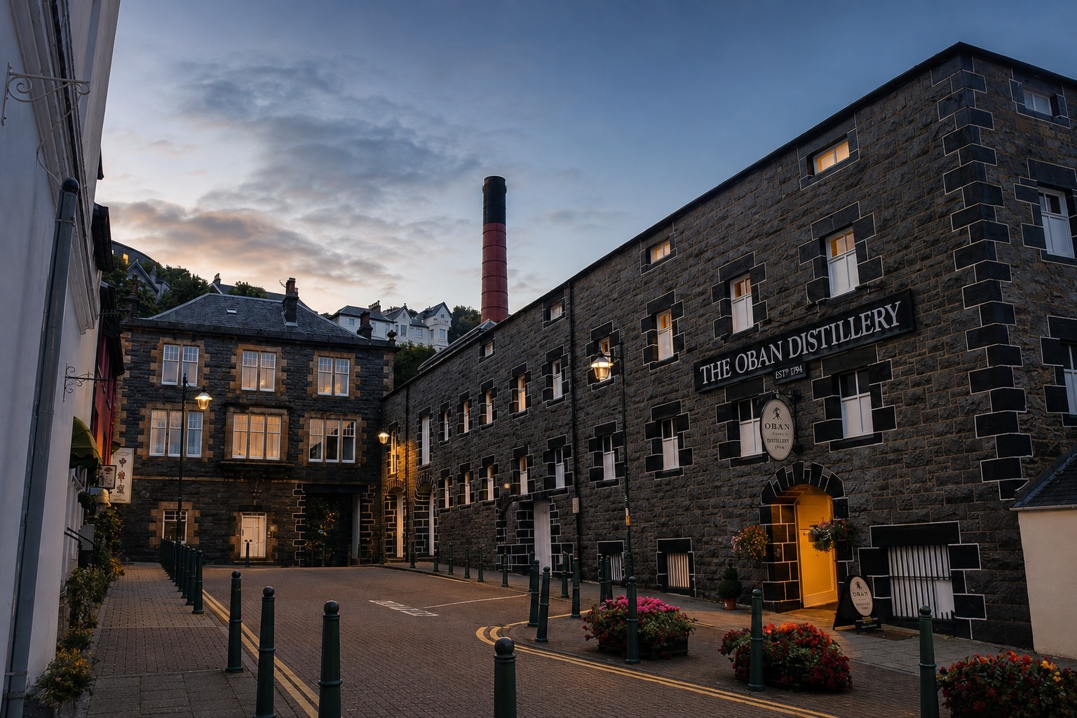 The Oban Distillery Highlands erley evning